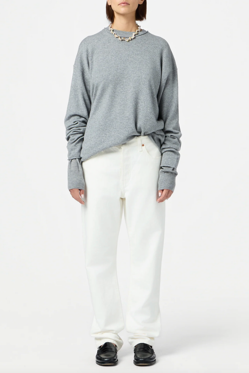Oversized Crew - Heather Grey