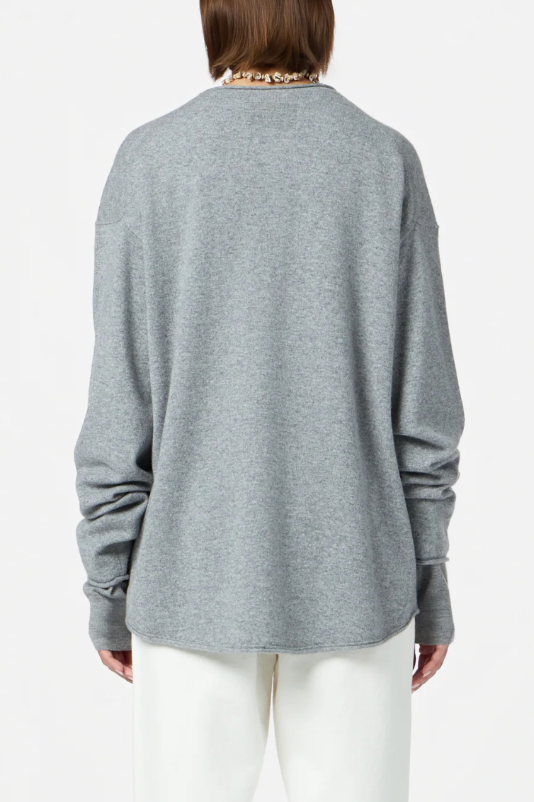 Oversized Crew - Heather Grey