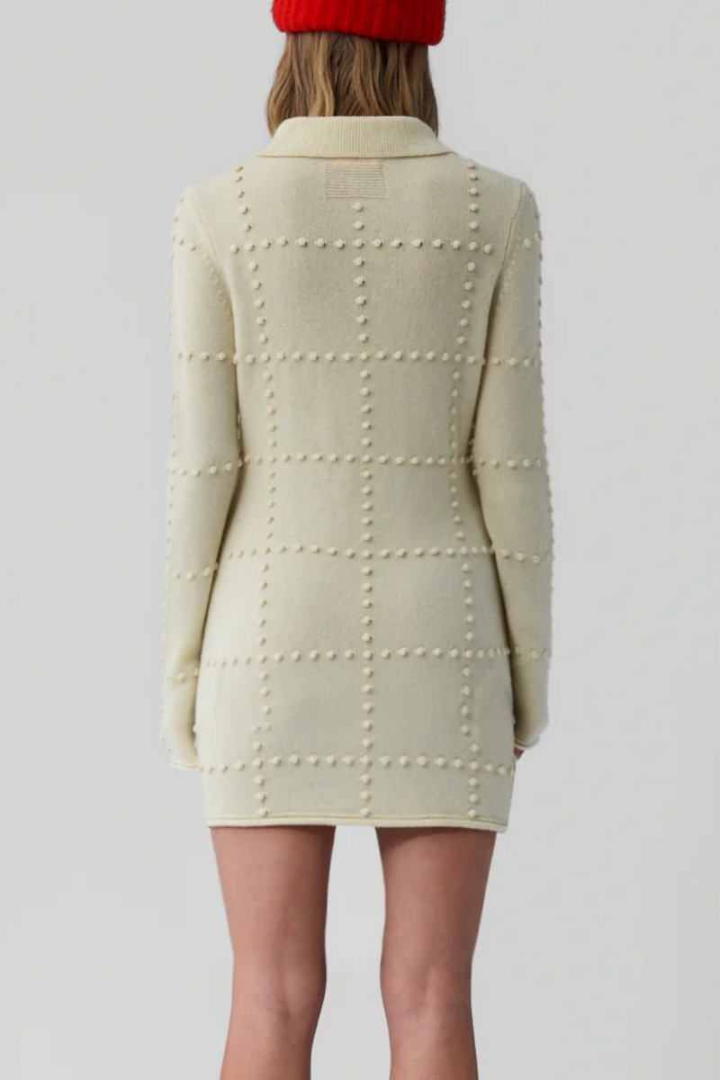 Popcorn Polo Dress - Mist