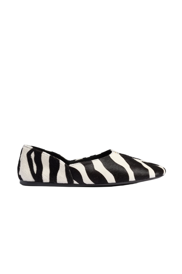Jane Flat - Zebra Print Haircalf