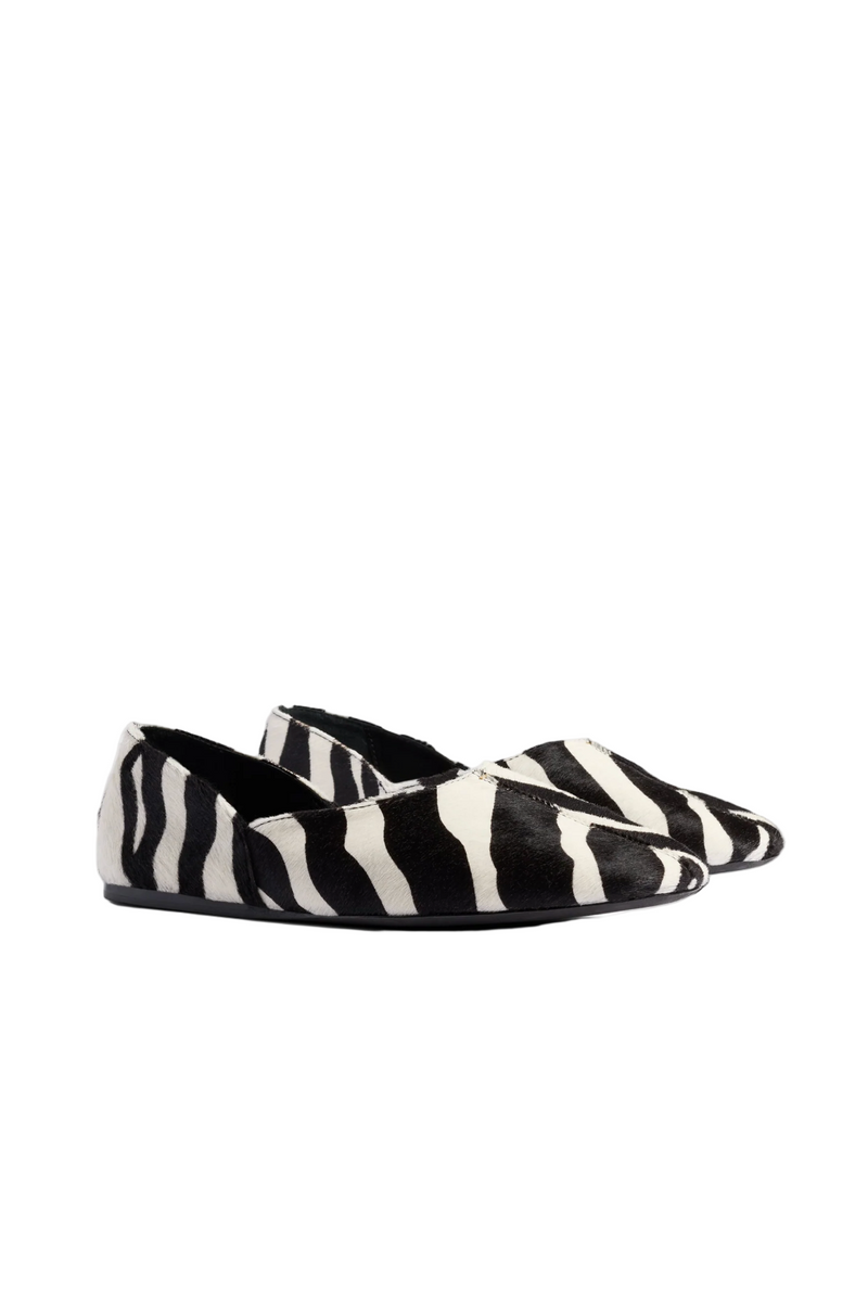 Jane Flat - Zebra Print Haircalf