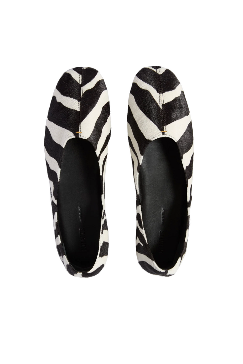 Jane Flat - Zebra Print Haircalf