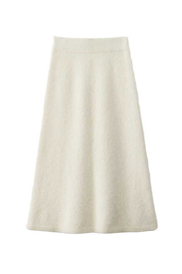 Asta Skirt - Cream Brushed