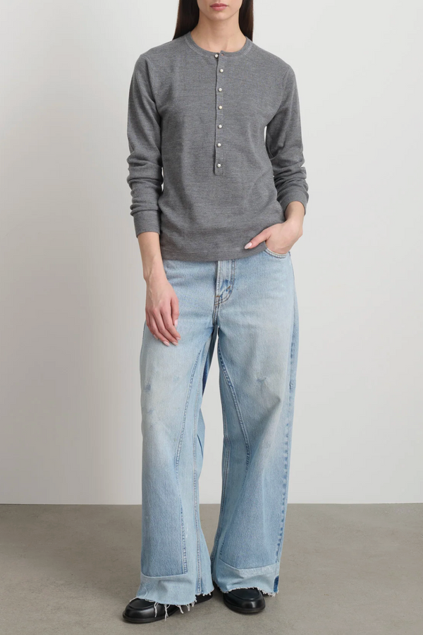 Reworked Vintage Open Hem Slouch - Vintage Indigo