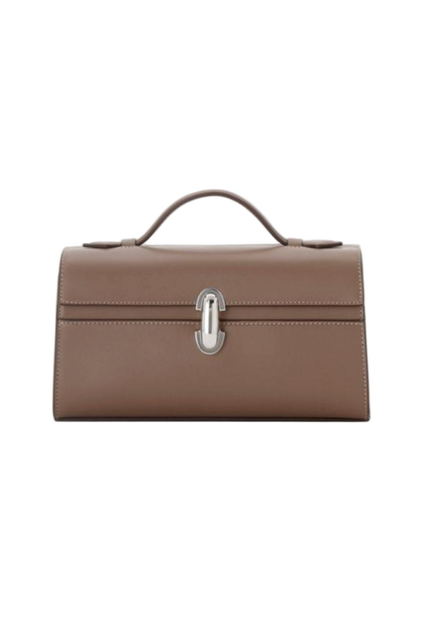 Symmetry Pochette in Smooth Calf Leather - Taupe