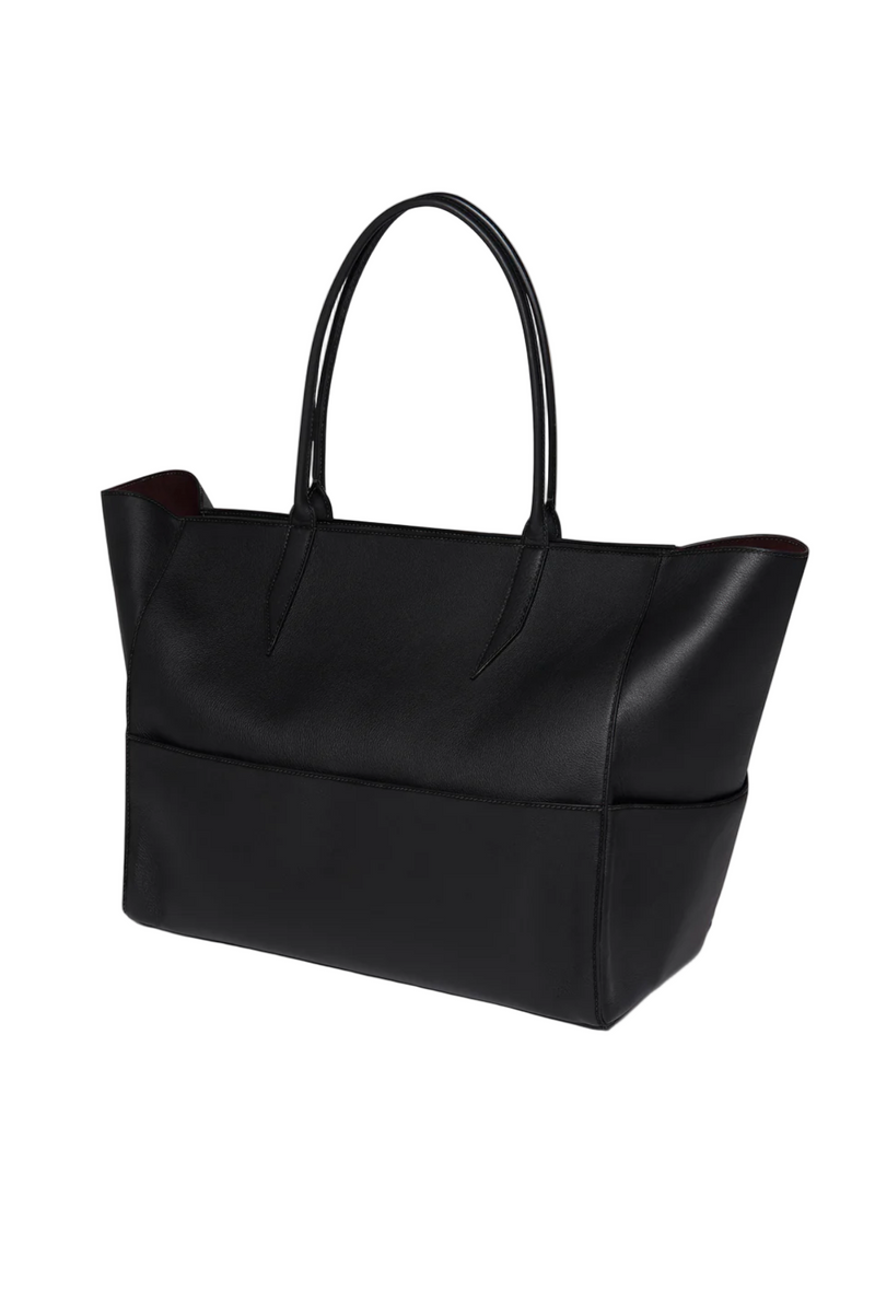 Incognito Large Cabas in Smooth Calfskin - Black