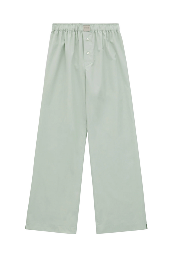 La Boxer Alta in Cotton Poplin - Sage