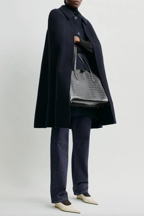 Cape Coat - Navy