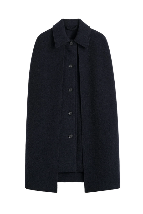 Cape Coat - Navy