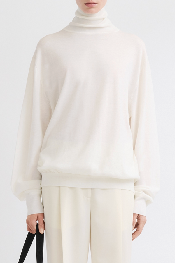 Merino Turtleneck - Ecru