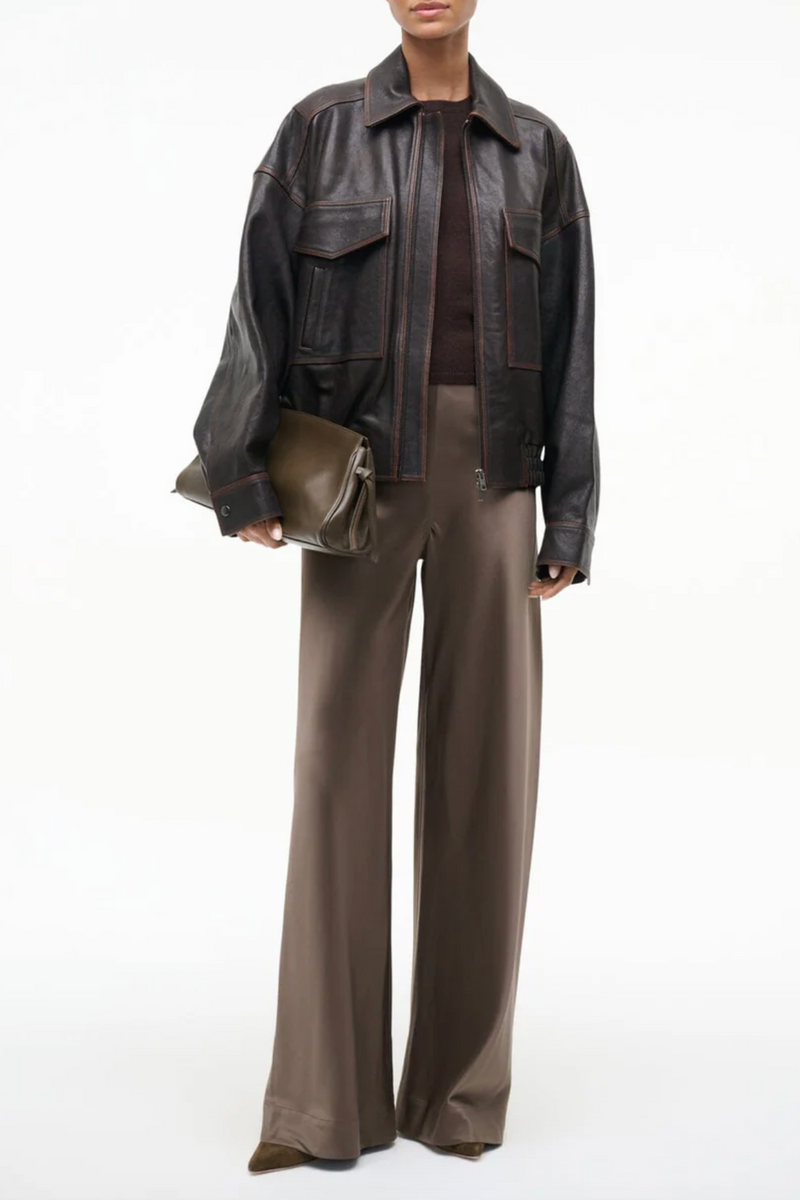 Stroll Silk Pant - Truffle