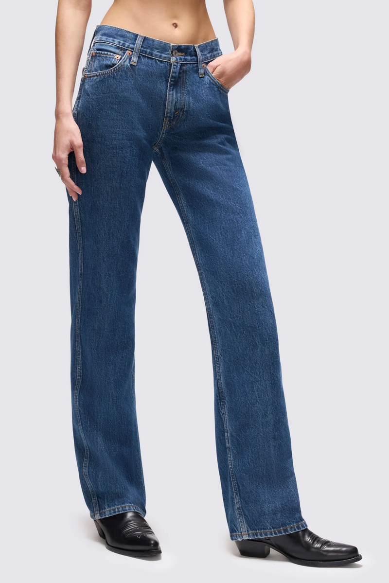 90s Mid Rise Loose - Rustic Indigo