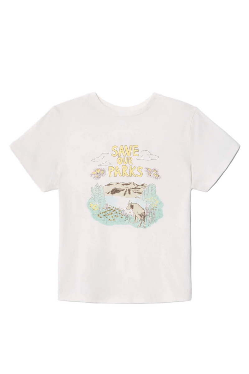 Classic "Save Our Parks" Tee - Vintage White