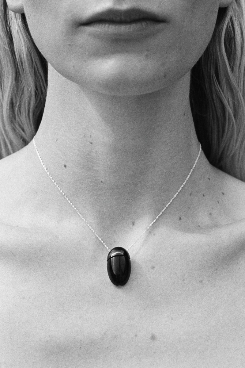 Everyday Scarab Pendant - Onyx