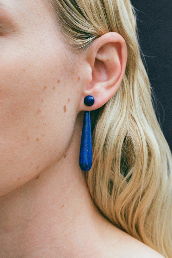 Medium Angelika Earrings - Lapis