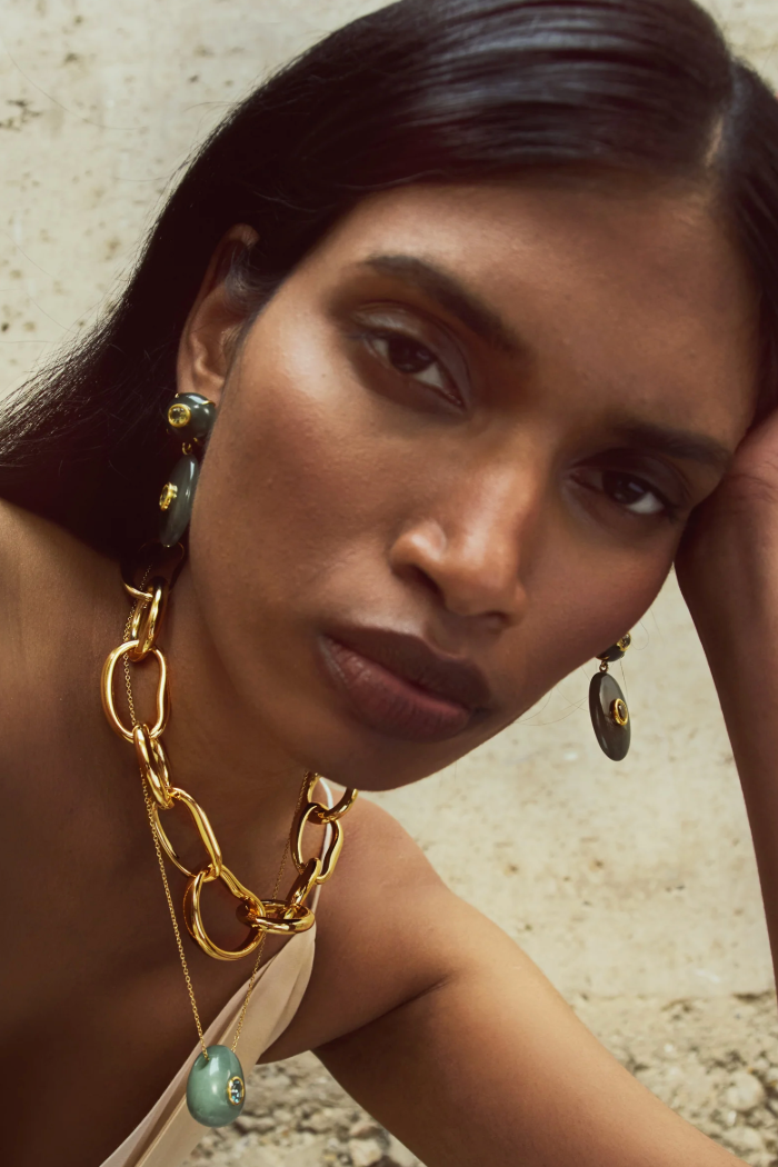 Constance Necklace - Green Aventurine