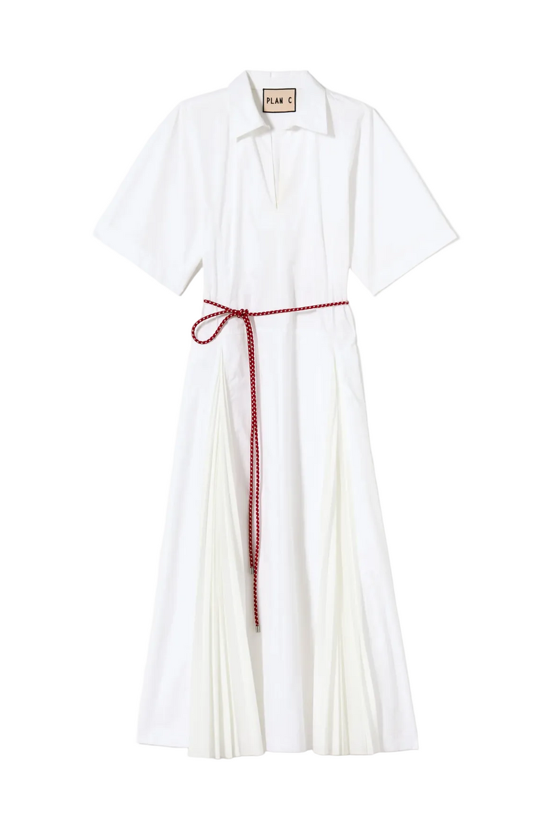 pleated dress brand Pleated Hem Dress
