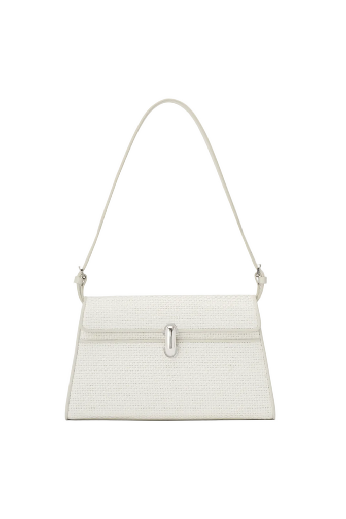 Symmetry Shoulder Bag in Raffia Woven - Ivory – Hero Shop