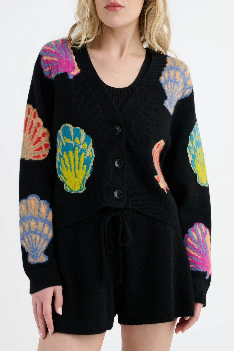 Shell Cardigan - Black