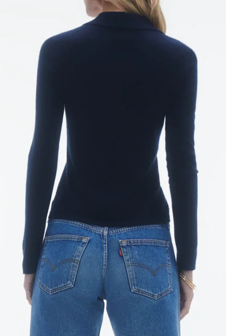 Elle Shirt in Cashmere - Midnight