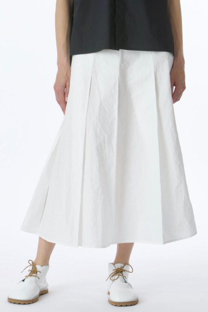 Sisli Pleat Skirt - Off White