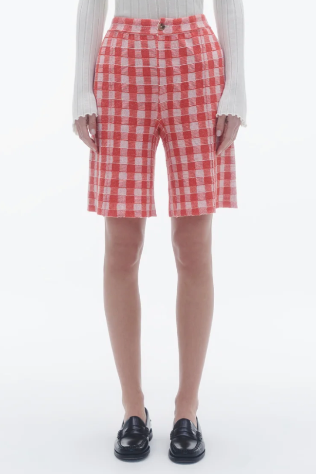 Gingham Bermuda Shorts - Midnight Combo