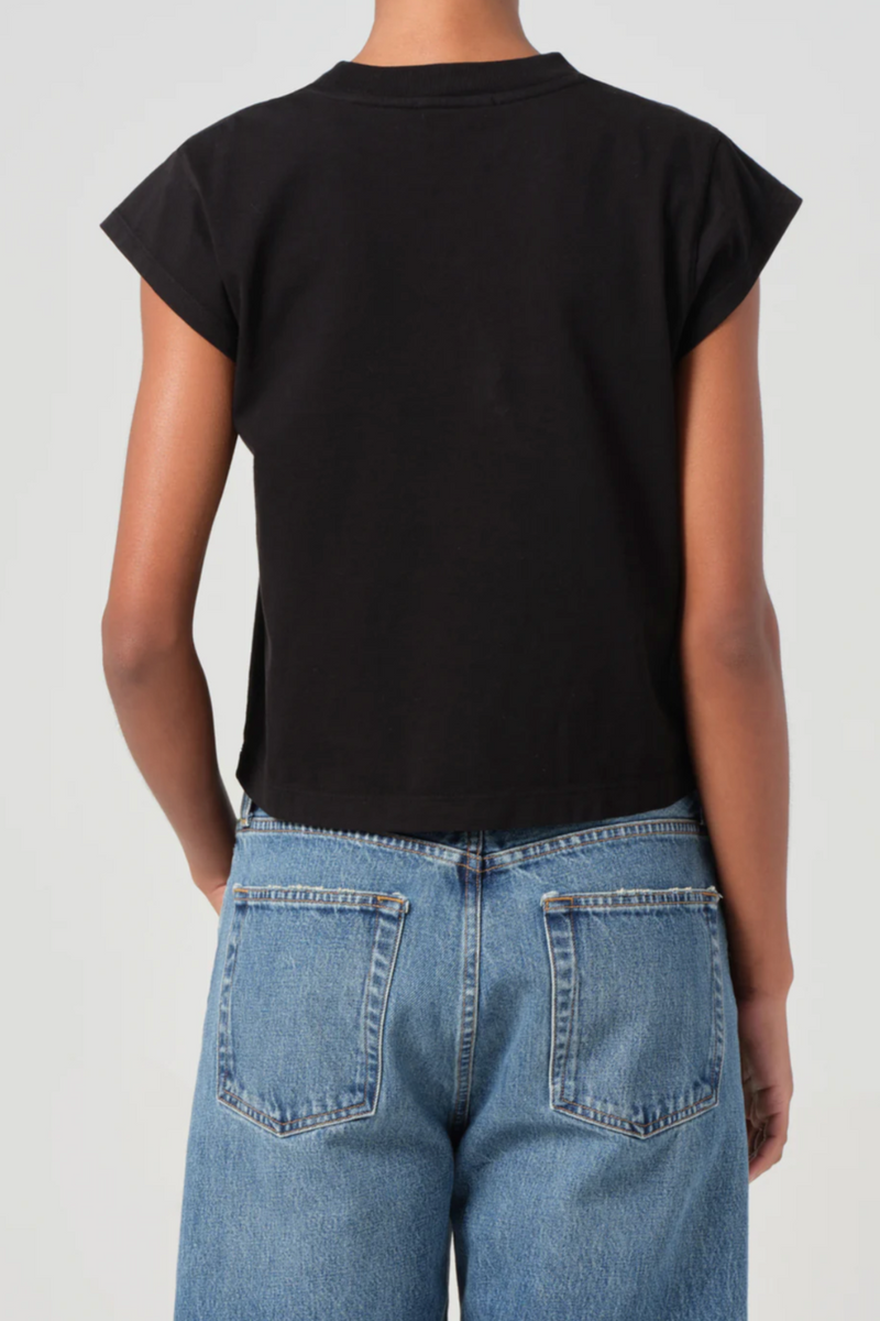 Bryce Cap Sleeve Tee - Black