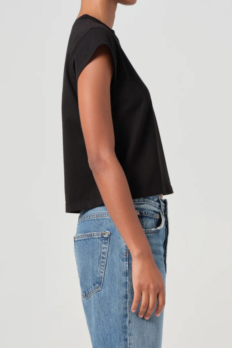 Bryce Cap Sleeve Tee - Black