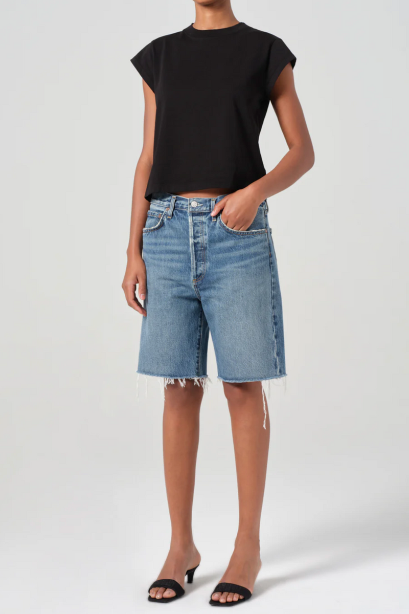 Bryce Cap Sleeve Tee - Black