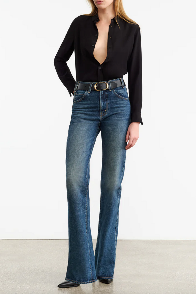 Gaia Slim Shirt - Black