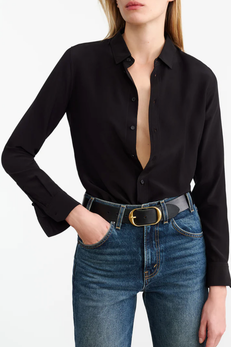 Gaia Slim Shirt - Black