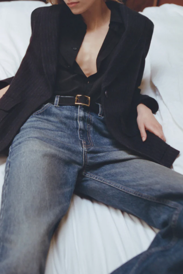 Gaia Slim Shirt - Black