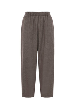 Carrot Pants in Tasmania Wool - Dark Taupe