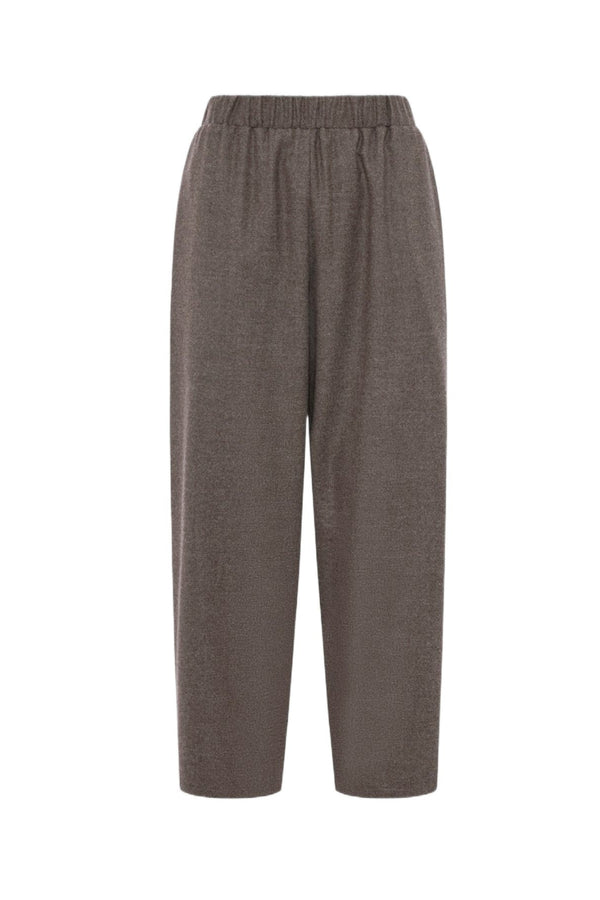 Carrot Pants in Tasmania Wool - Dark Taupe