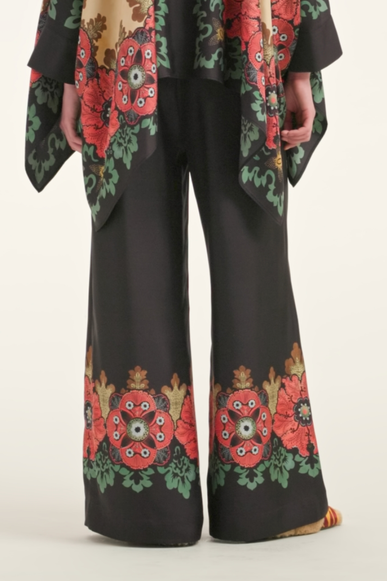 Palazzo Pants in Placée Silk Twill - Bounty