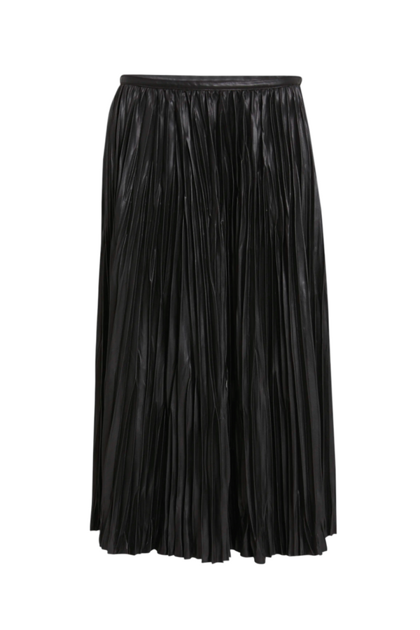 Rosalyn Skirt in Faux Leather - Black