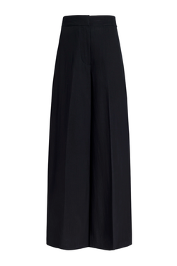 Lydia Pant in Drapey Suiting - Black