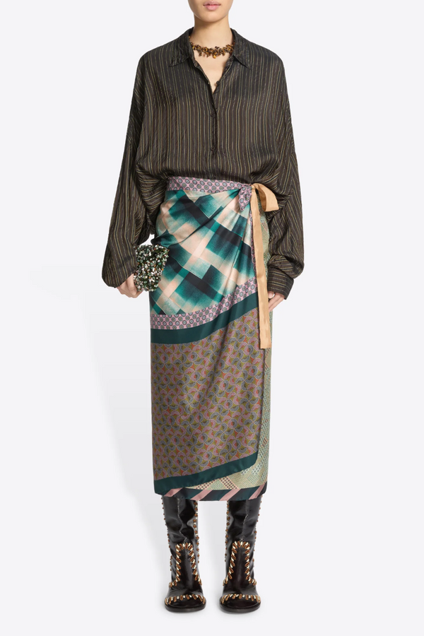 Scarfy Long Skirt - Dessin A