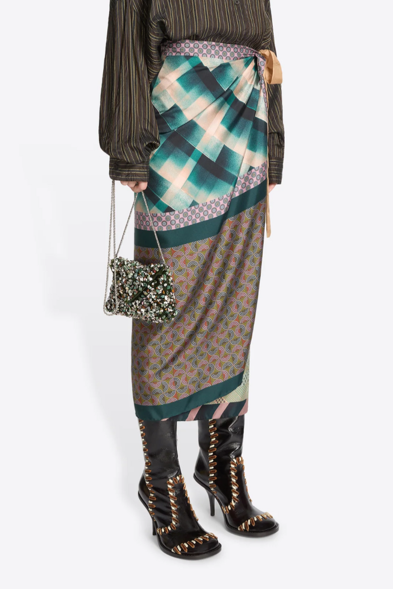 Scarfy Long Skirt - Dessin A
