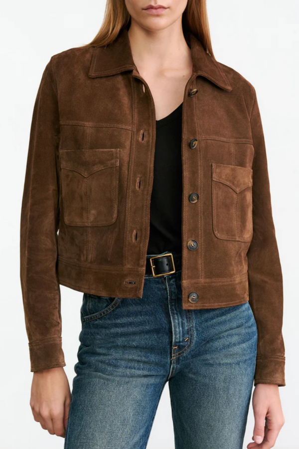 Susannah Suede Jacket - Hazelnut