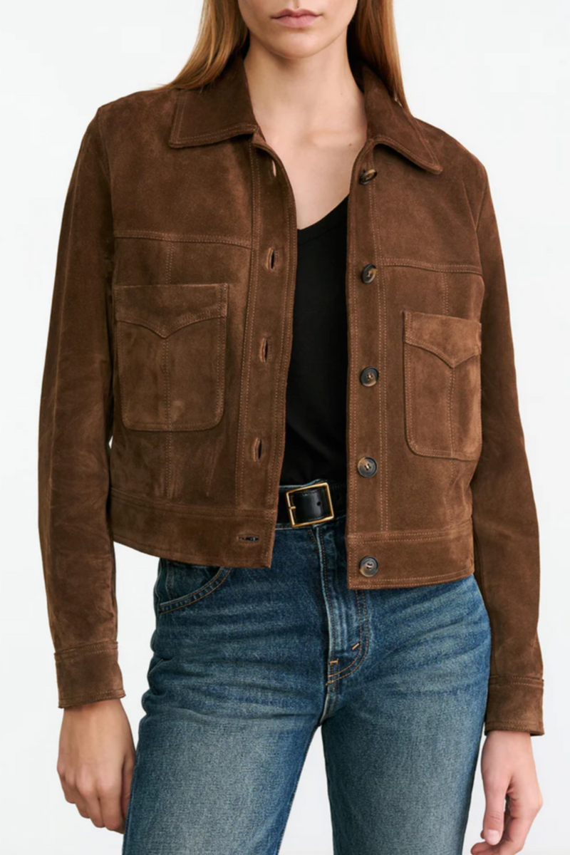 Susannah Suede Jacket - Hazelnut