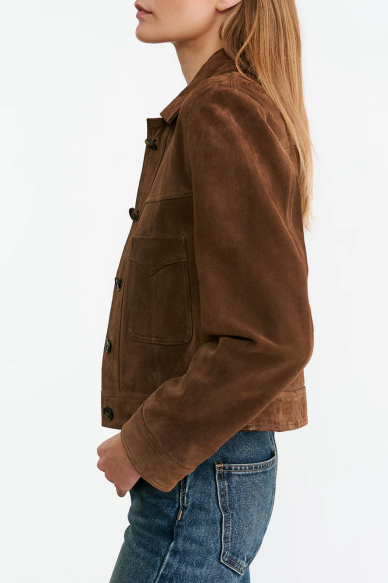 Susannah Suede Jacket - Hazelnut