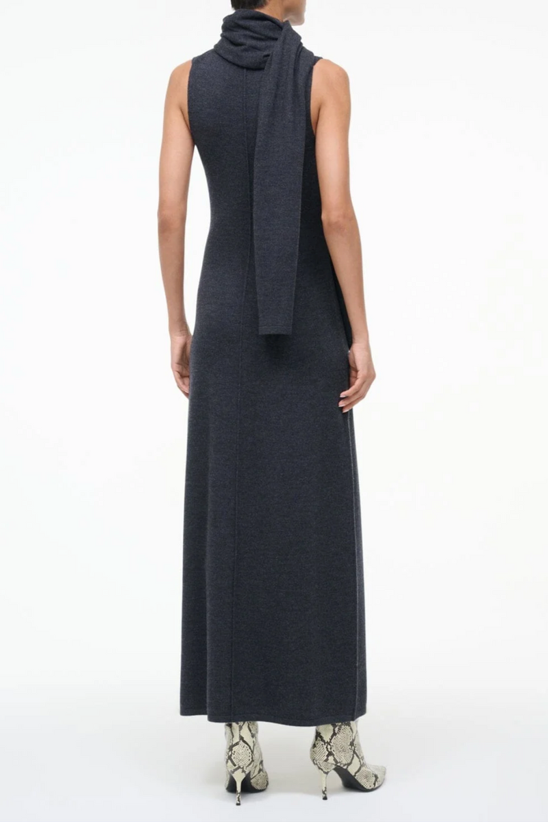 Canal Midi Dress - Charcoal
