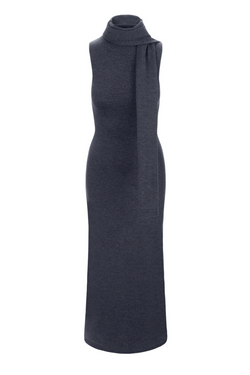 Canal Midi Dress - Charcoal