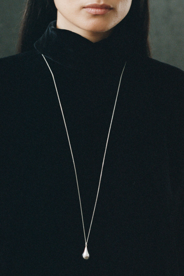 Dew Drop Necklace 37" - Sterling Silver