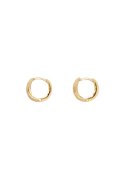 Reversible Hinged Hoops - Gold Vermeil