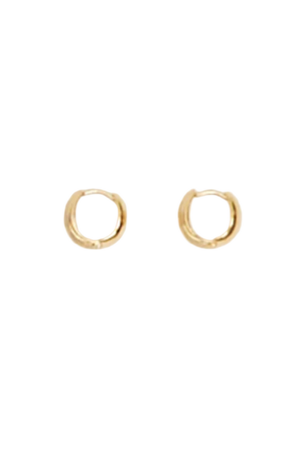 Reversible Hinged Hoops - Gold Vermeil