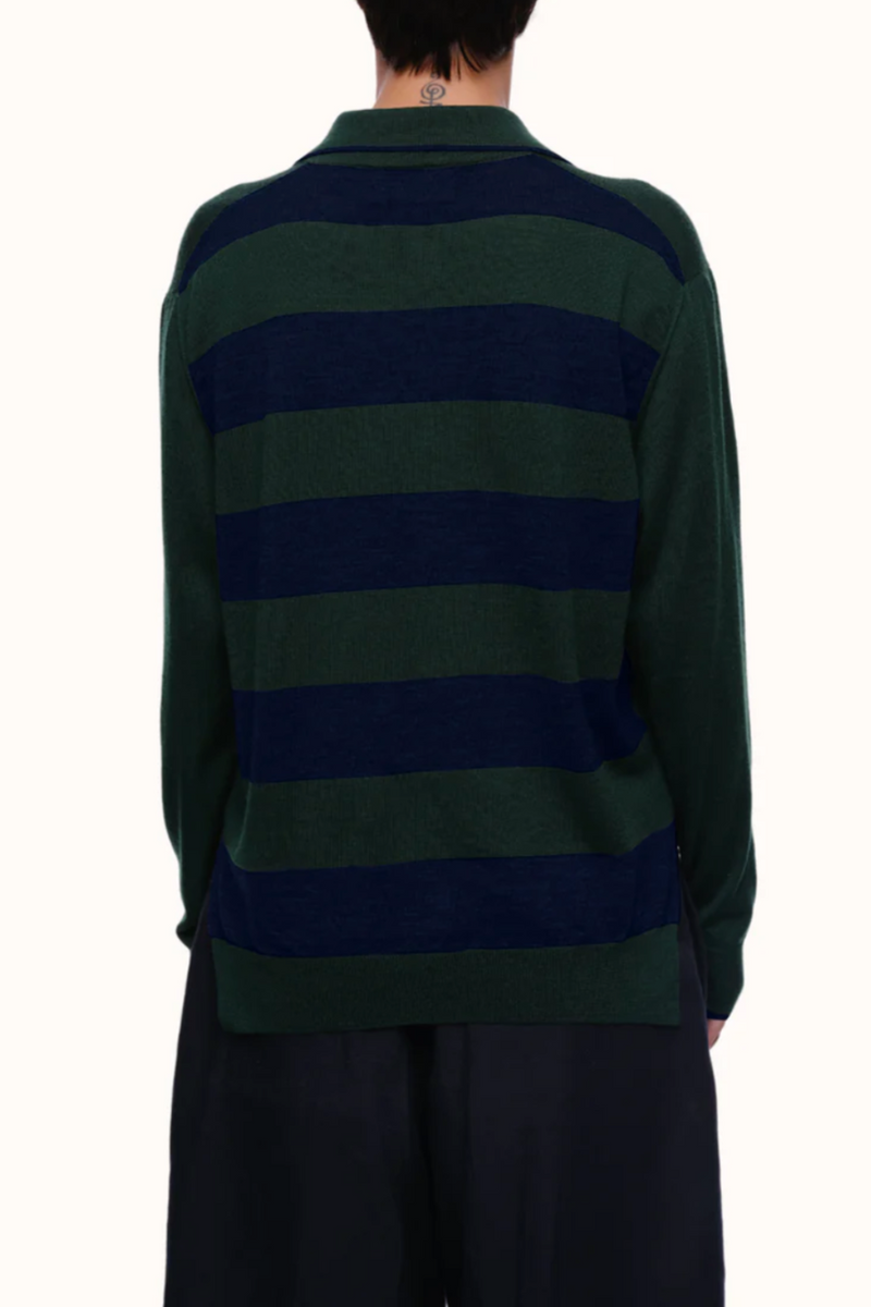 Cass Collar Sweater - Emerald