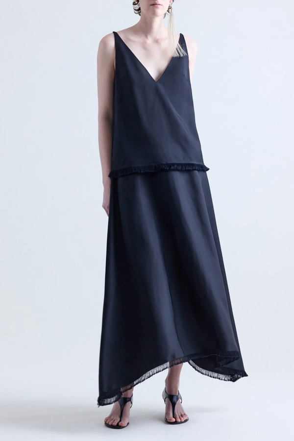 Ash Drape Skirt - Black