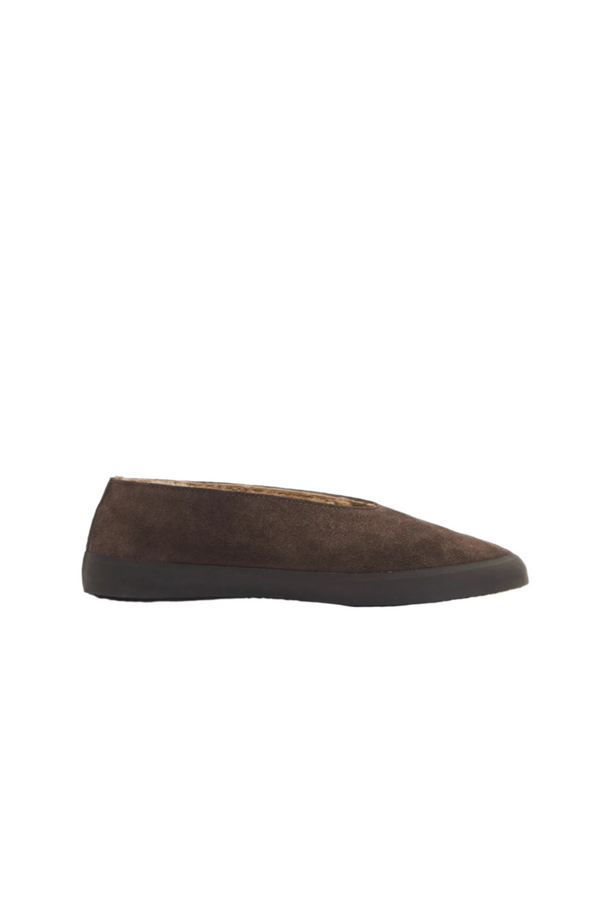 Apres Ski in Shearling and Leather - Brown